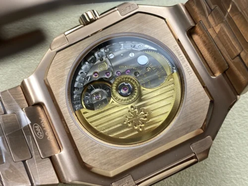 Replica Cubitus 5821 Patek Philippe  45 mm Rose Gold White Dial