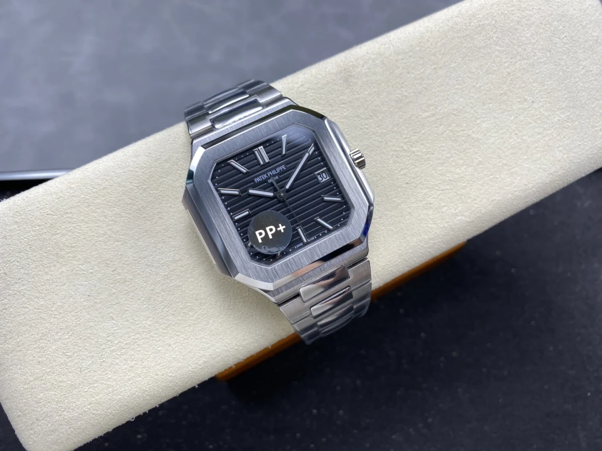 Replica Cubitus 5821 Patek Philippe </br> <span style="color: #a8927b; font-size: 90%;">45 mm Black Dial</span> - Image 4