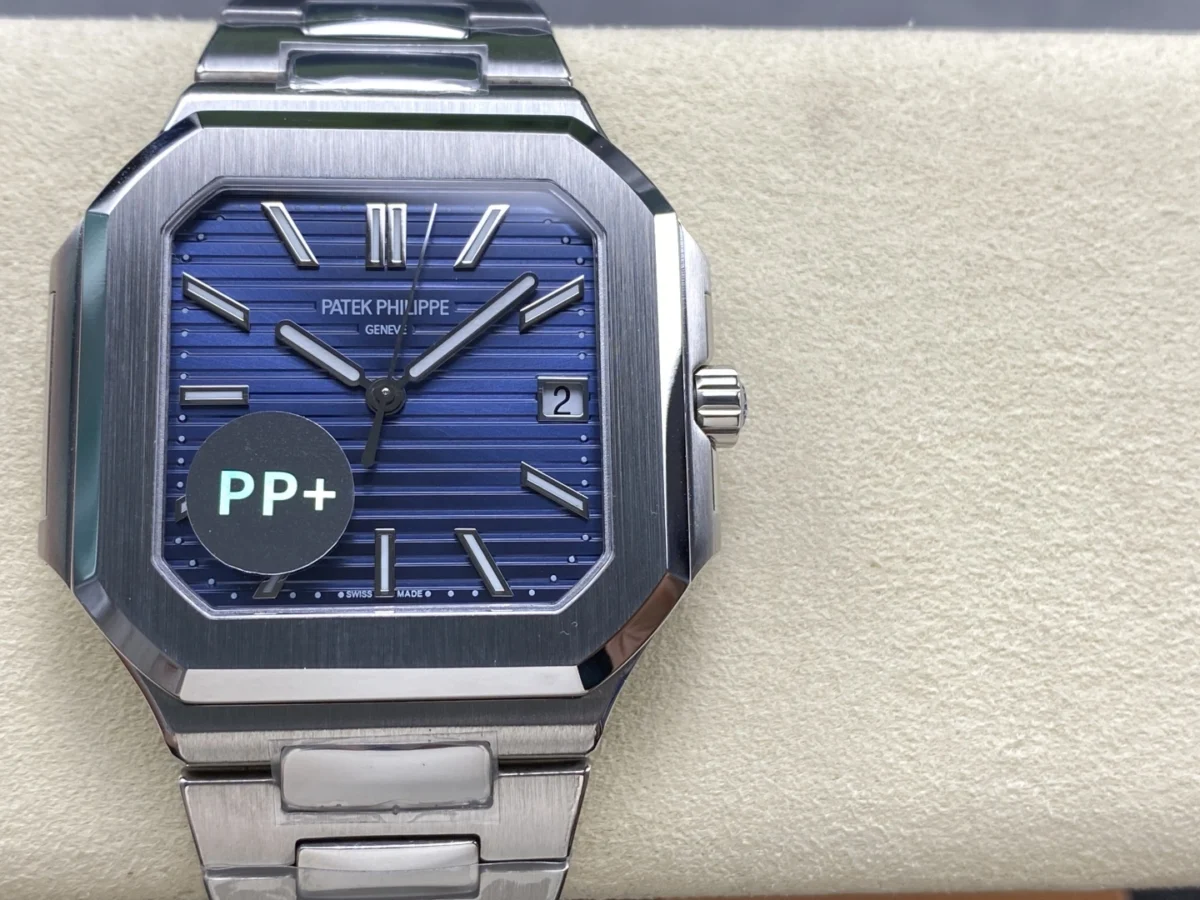 Replica Cubitus 5821 Patek Philippe </br> <span style="color: #a8927b; font-size: 90%;">45 mm Blue Dial</span> - Image 8