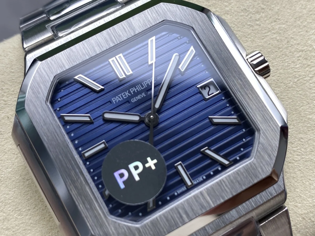 Replica Cubitus 5821 Patek Philippe </br> <span style="color: #a8927b; font-size: 90%;">45 mm Blue Dial</span> - Image 7