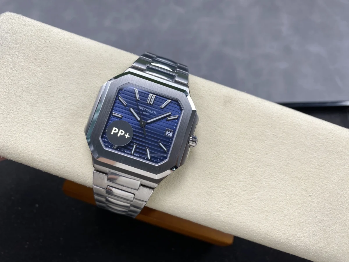 Replica Cubitus 5821 Patek Philippe </br> <span style="color: #a8927b; font-size: 90%;">45 mm Blue Dial</span> - Image 5