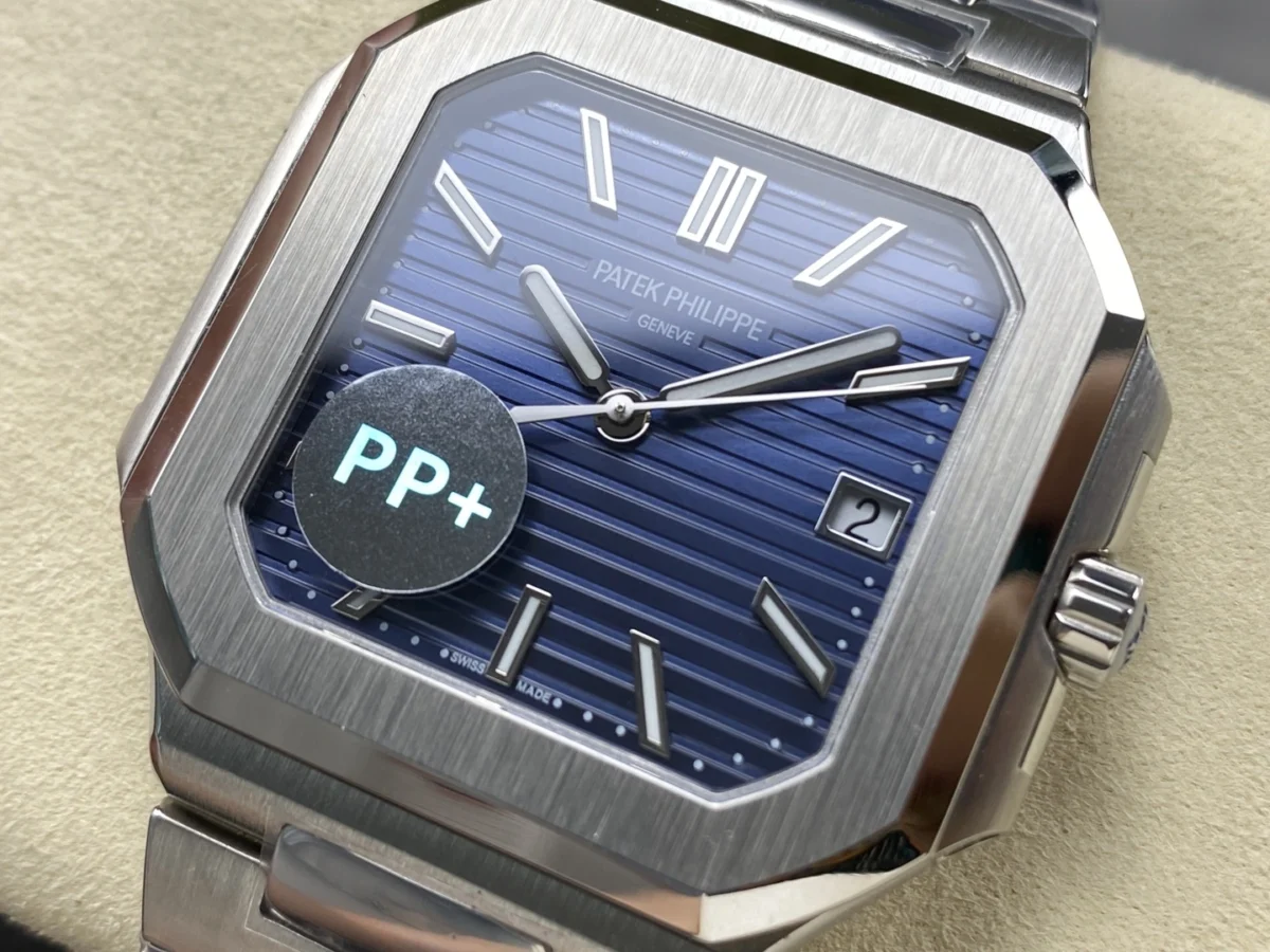 Replica Cubitus 5821 Patek Philippe </br> <span style="color: #a8927b; font-size: 90%;">45 mm Blue Dial</span> - Image 4