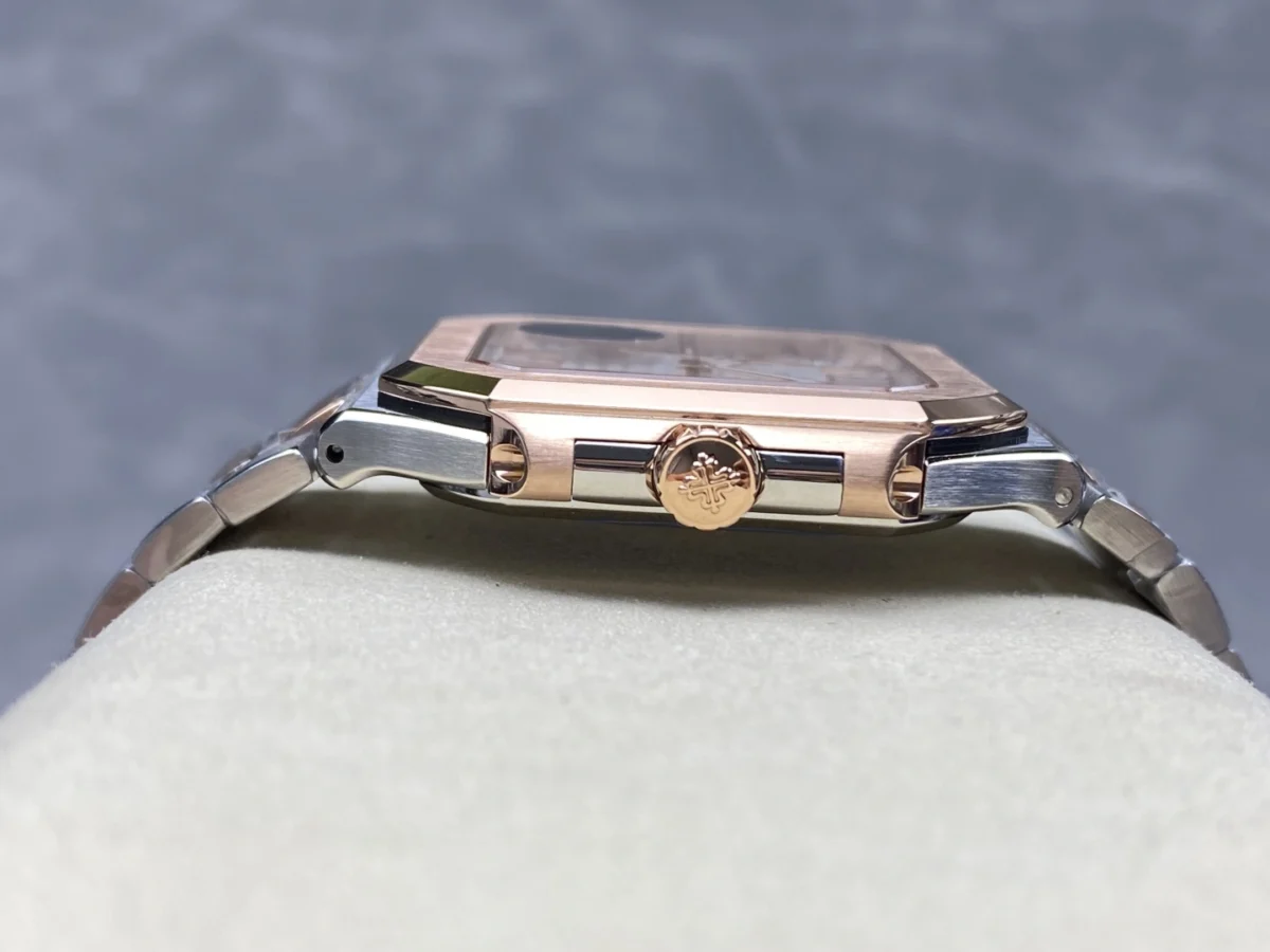 Replica Cubitus 5821 Patek Philippe </br> <span style="color: #a8927b; font-size: 90%;">45 mm Steel Rose Gold Brown Ombre Dial</span> - Image 9