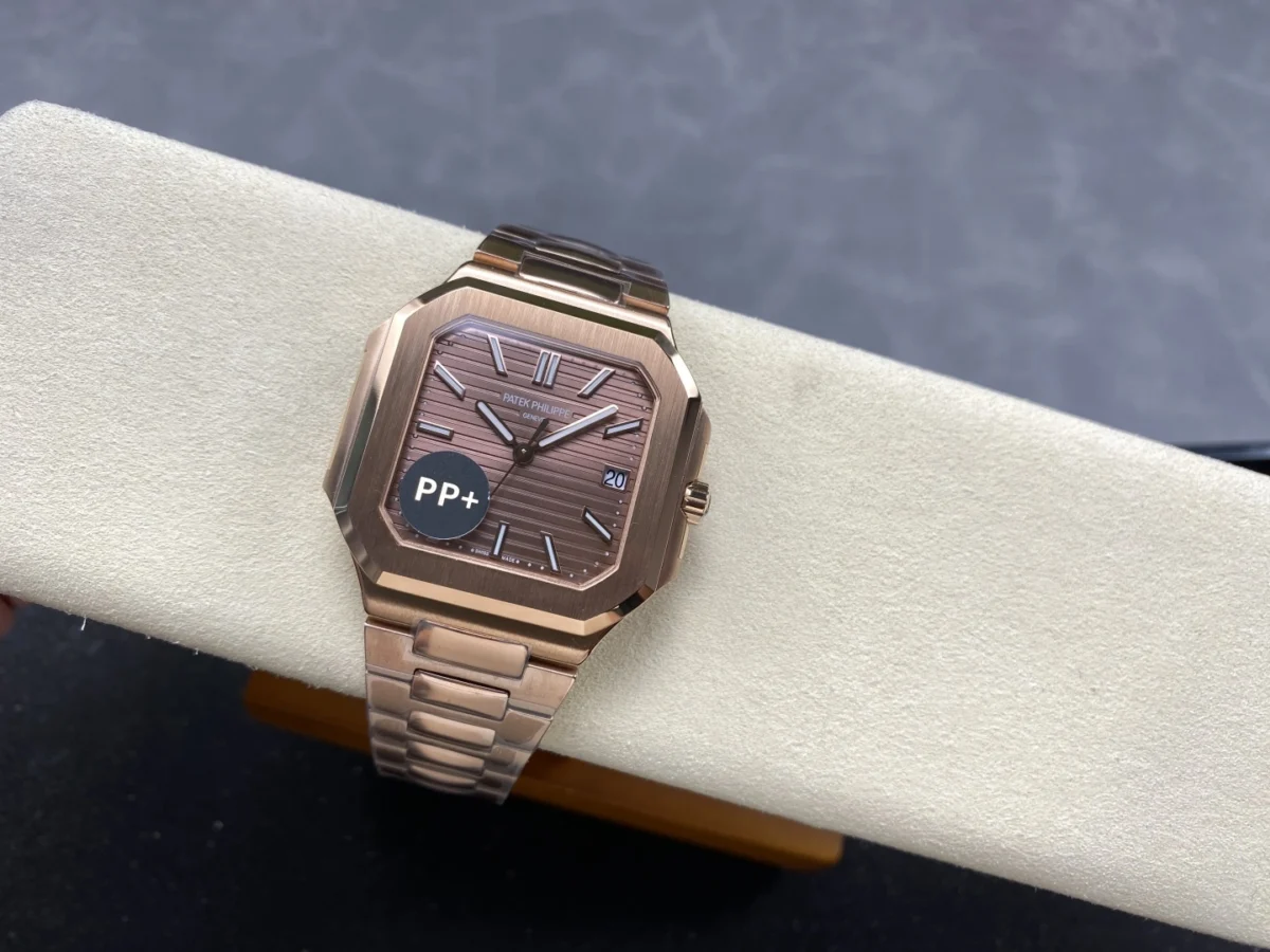 Replica Cubitus 5821 Patek Philippe </br> <span style="color: #a8927b; font-size: 90%;">45 mm Rose Gold Brown Dial</span> - Image 2