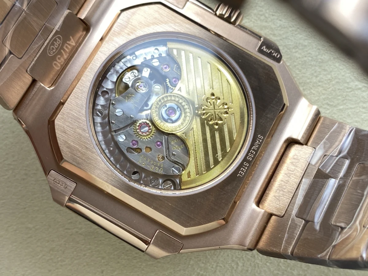 Replica Cubitus 5821 Patek Philippe </br> <span style="color: #a8927b; font-size: 90%;">45 mm Rose Gold Brown Dial</span> - Image 10