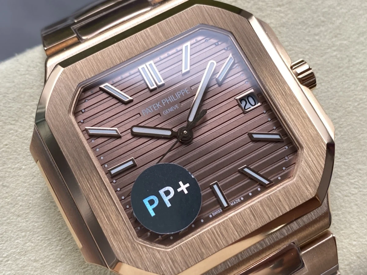 Replica Cubitus 5821 Patek Philippe </br> <span style="color: #a8927b; font-size: 90%;">45 mm Rose Gold Brown Dial</span> - Image 4