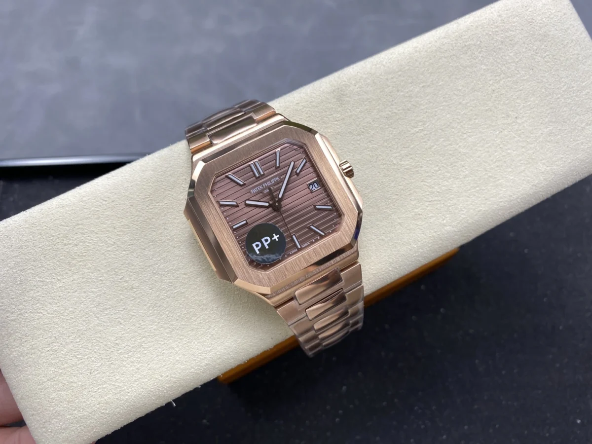 Replica Cubitus 5821 Patek Philippe </br> <span style="color: #a8927b; font-size: 90%;">45 mm Rose Gold Brown Dial</span> - Image 3