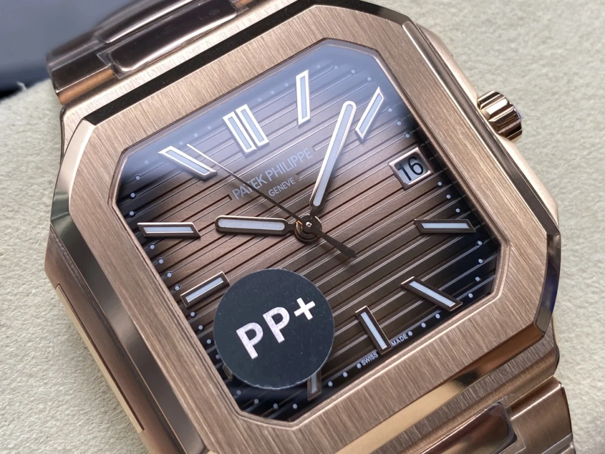 Replica Cubitus 5821 Patek Philippe </br> <span style="color: #a8927b; font-size: 90%;">45 mm Rose Gold Brown Ombre Dial</span> - Image 6