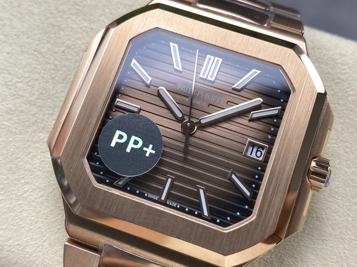 Replica Cubitus 5821 Patek Philippe </br> <span style="color: #a8927b; font-size: 90%;">45 mm Rose Gold Brown Ombre Dial</span> - Image 5