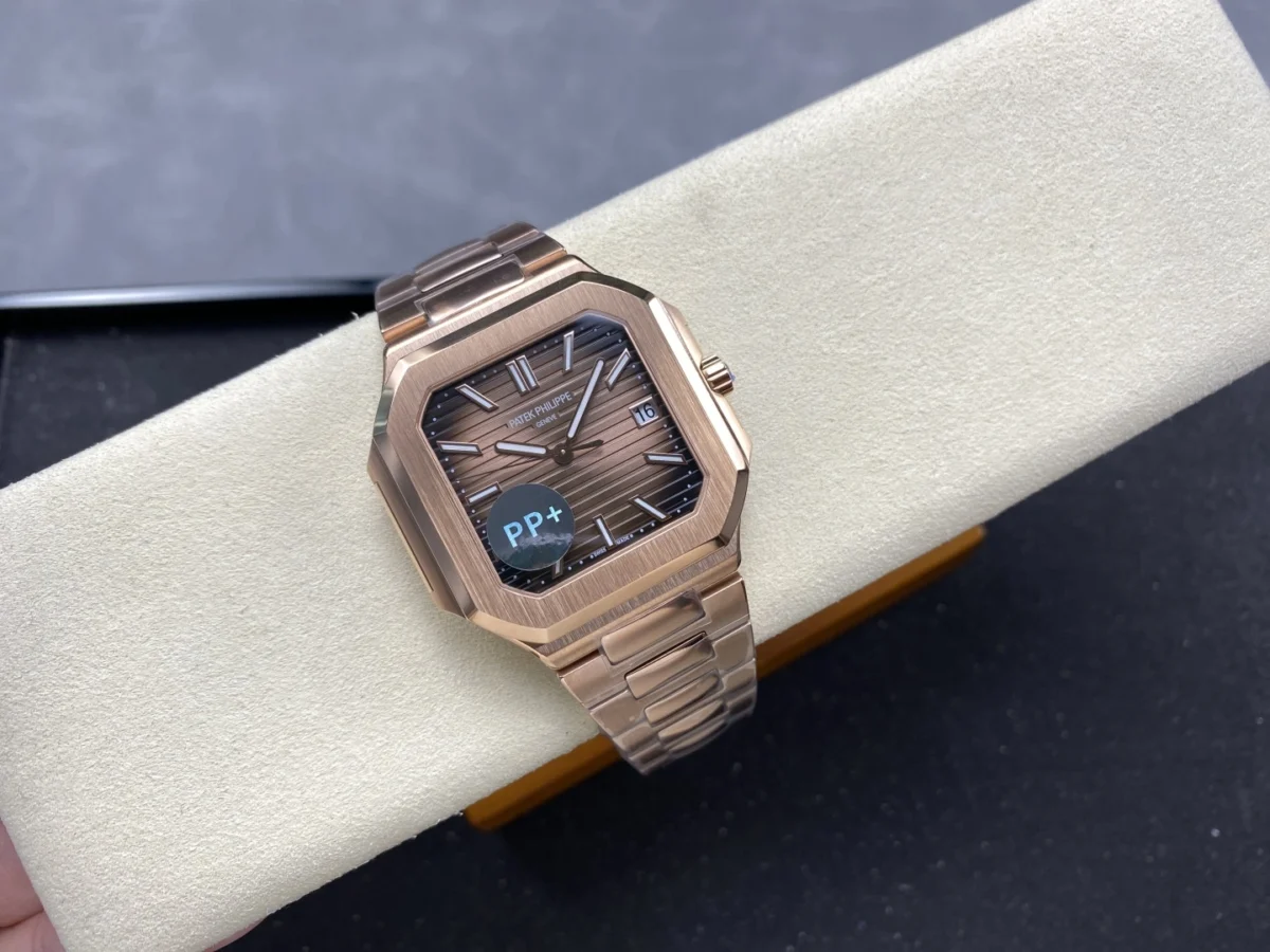 Replica Cubitus 5821 Patek Philippe </br> <span style="color: #a8927b; font-size: 90%;">45 mm Rose Gold Brown Ombre Dial</span> - Image 4