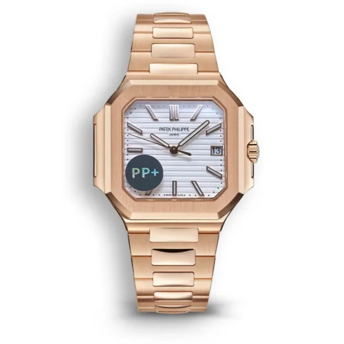 Replica Patek Philippe CUBITUS 5821 Rose Gold White Dial