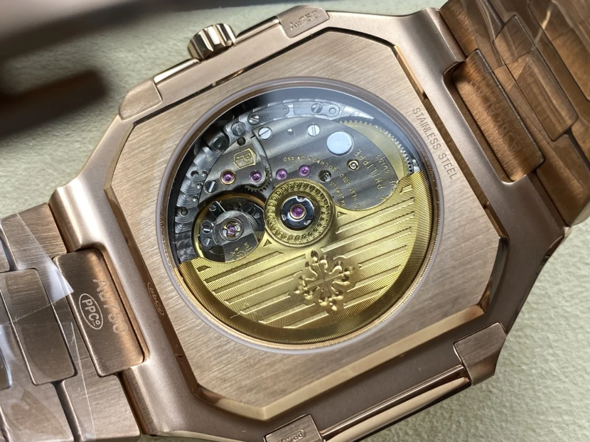 Replica Cubitus 5821 Patek Philippe </br> <span style="color: #a8927b; font-size: 90%;">45 mm Rose Gold White Dial</span> - Image 2
