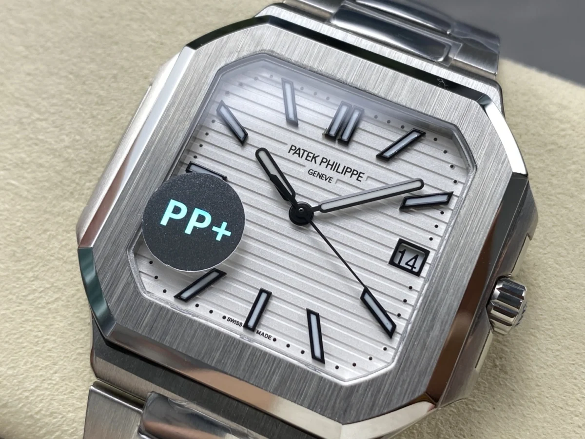 Replica Cubitus 5821 Patek Philippe </br> <span style="color: #a8927b; font-size: 90%;">45 mm White Dial</span> - Image 8