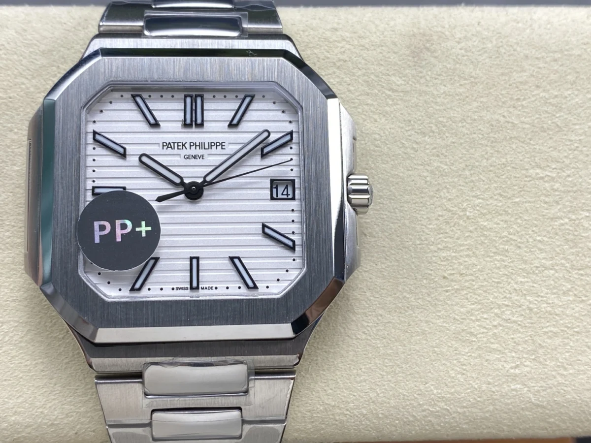 Replica Cubitus 5821 Patek Philippe </br> <span style="color: #a8927b; font-size: 90%;">45 mm White Dial</span> - Image 3