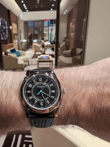 Calatrava Replica 6007G-011 Patek Philippe DATE, SWEEP SECONDS