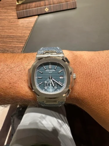 Replica Nautilus 5980/60G-001 Patek Philippe Flyback chronograph, Date