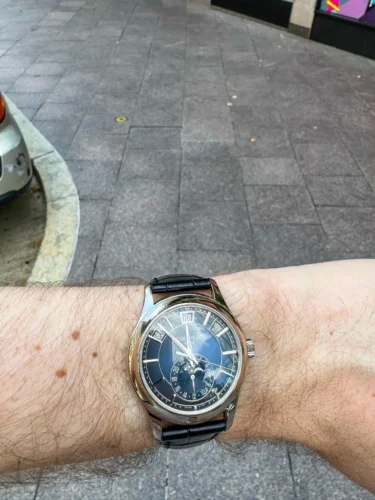 Replica Complications 5205G-013 Patek Philippe ANNUAL CALENDAR, MOON PHASES.
