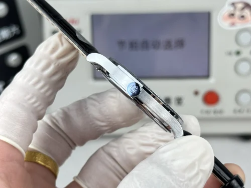 Replica Patek Philippe Calatrava 6119R-003 rose gold 39mm white dial leather strap