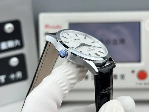 Replica Patek Philippe Calatrava 6196P-002 white dial 38mm leather strap