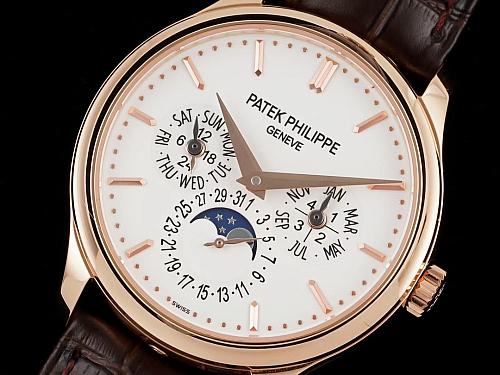 Replica Patek Philippe 5140R-011 rose gold 37.2mm perpetual calendar