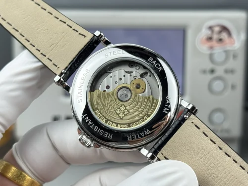 Replica Patek Philippe 5159-001 white gold perpetual calendar black strap