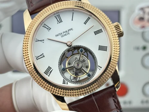 Replica Patek Philippe tourbillon white dial 42mm