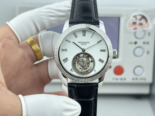 Replica Patek Philippe tourbillon white dial 42mm
