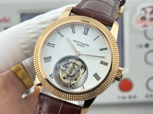 Replica Patek Philippe tourbillon white dial 42mm