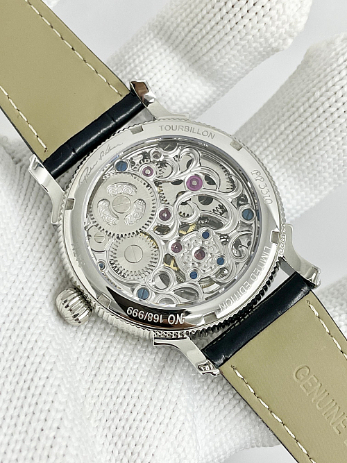 Replica Patek Philippe Sky Moon Tourbillon 42mm skeleton dial rose gold