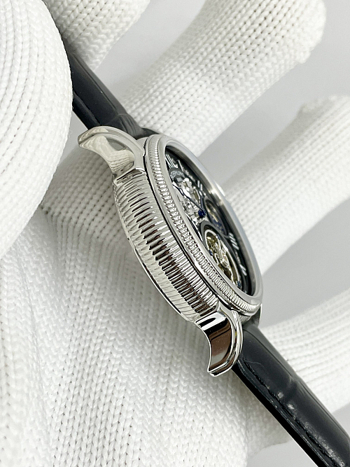 Replica Patek Philippe Sky Moon Tourbillon 42mm skeleton dial rose gold