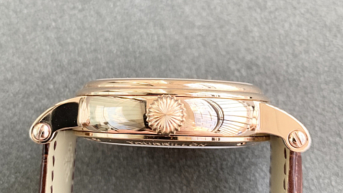 Replica Patek tourbillon moonphase black dial gold steel