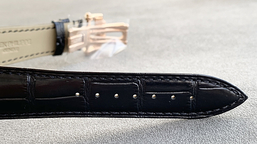 Replica Patek tourbillon moonphase black dial gold steel