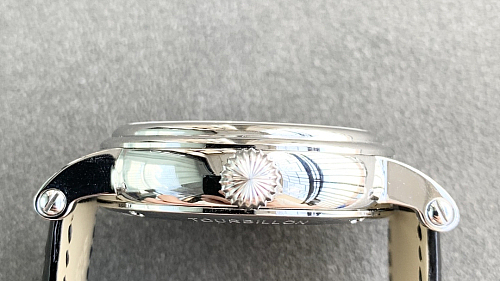 Replica Patek Philippe moonphase tourbillon white dial gold steel