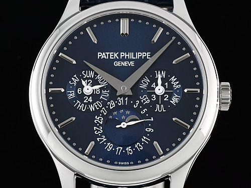 Superclone Patek Philippe 5140R-013 white gold 37.2mm blue dial perpetual calendar