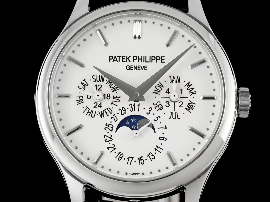 Superclone Patek Philippe 5140R-016 white gold 37.2mm white dial perpetual calendar