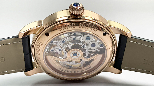 Replica Patek Philippe 5104P-002 rose gold skeleton tourbillon