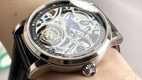 Replica Patek Philippe 5104P-001 white gold skeleton tourbillon