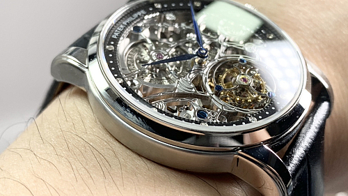 Replica Patek Philippe 5104P-001 white gold skeleton tourbillon
