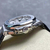 Side profile of Patek Philippe 5980 showing case thickness and crown