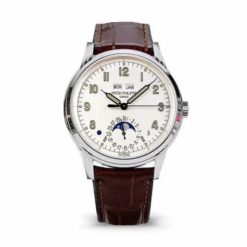 Replica Patek Philippe 5320G-003 white gold 40mm cream dial perpetual calendar