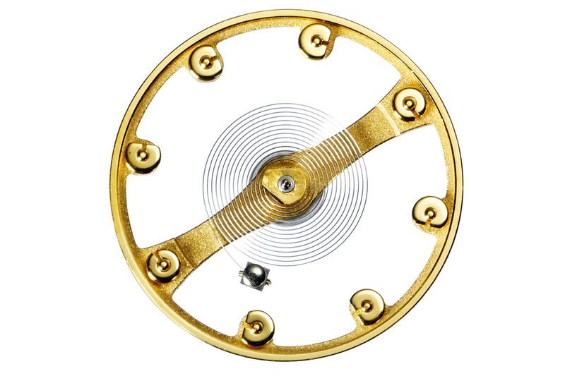 Bilanciere Patek Philippe Gyromax con pesi in oro