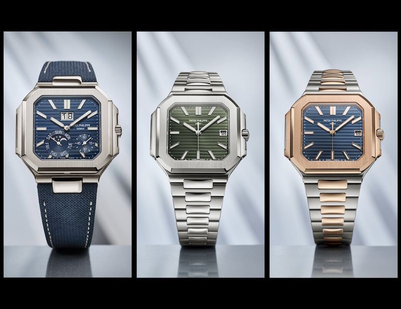 patek philippe nautilus collection display