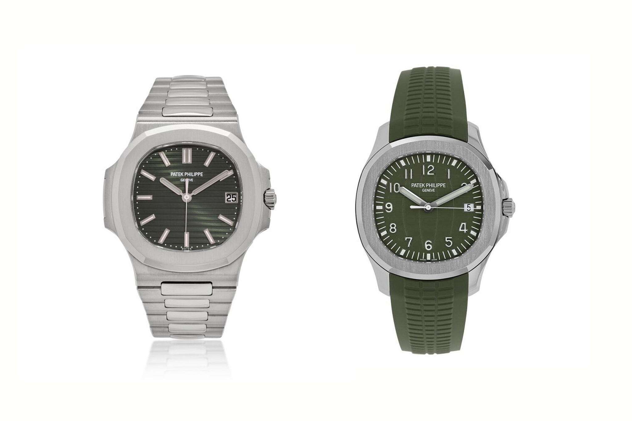 Patek Philippe Aquanaut vs Nautilus collection comparison side by side