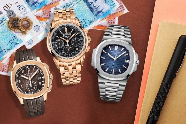 Patek Philippe luxury watch collection display