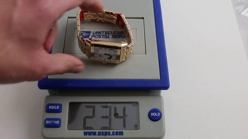 Luxury watch weight test comparison