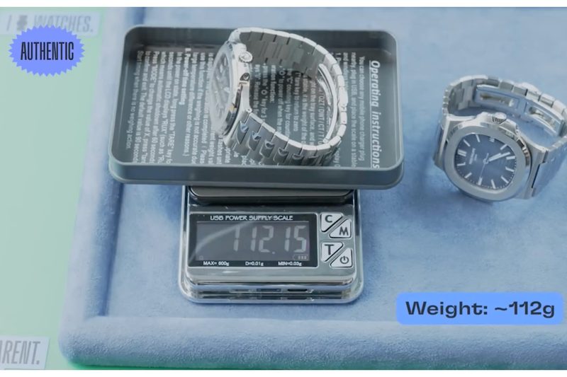 מבחן השוואת משקל של שעוני פטק פיליפ